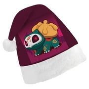Pokemon Christmas Hat Santa Hat Xmas Holiday Hat Classic Santa Hat for Xmas New Year Party Headwear for Unisex Adults Teens New Year Festive Holiday Party Supplies